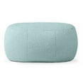 thumbnail image 4 of Jaxx Ellis Ottoman Shearling Faux-Lamb Plush Pouf for Modern Interior Design, Oval, Mineral Green, 4 of 4