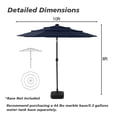 thumbnail image 5 of MOALCOFER 10FT Solar LED Patio Umbrella,3-Tier Market Umbrella With Push Button Tilt for Pool & Backyard, 5 of 8