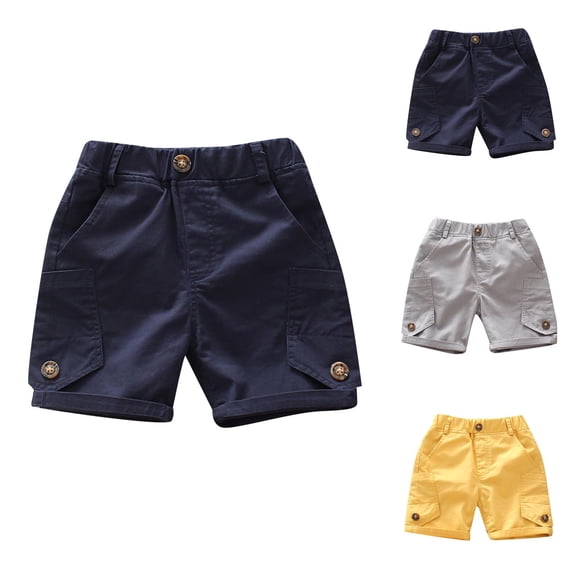 Toddler Boys Shorts Kids Baby Solid Spring Summer Cotton Clothes Kids Shorts Comfortable Daily Wear
