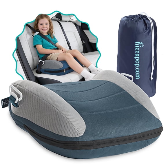 Asiento elevador inflable portátil Hiccapop UberBoost azul