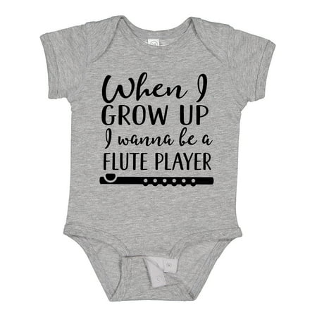 

Inktastic Future Flute Player Music Gift Boys or Girls Baby Bodysuit