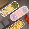 thumbnail image 5 of Stainless Steel Snack Containers, Reusable Condiment Box With Lids, 3 Compartment Sauce Cups, Divided Food Storage Containers, 5 of 10