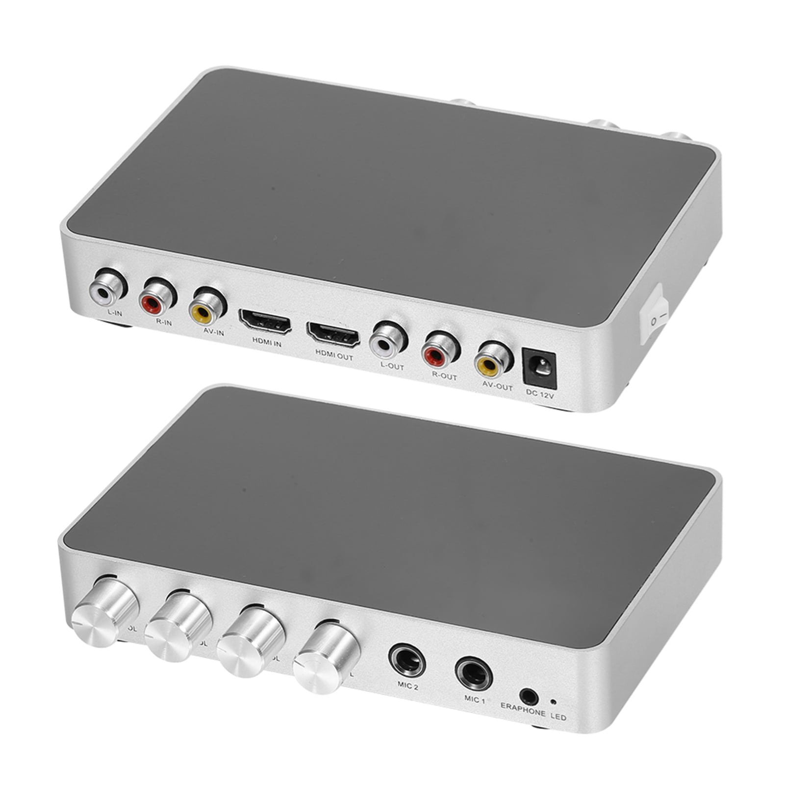 Digital Karaoke Sound Mixer Portable Digital Stereo Audio System 4K/2K HD Karaoke Amplifier With Microphone