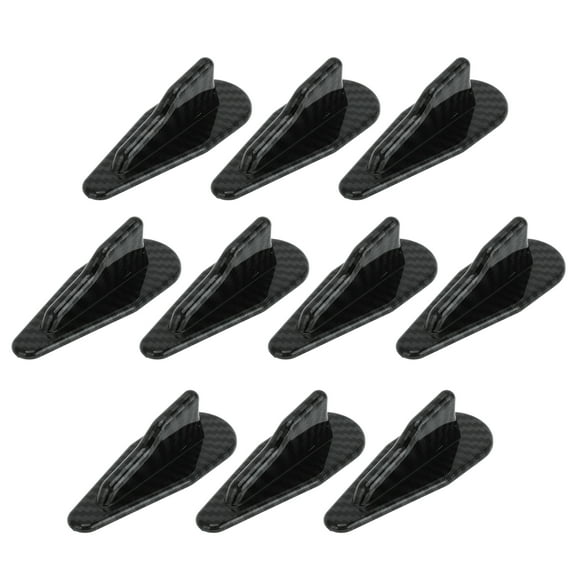 Unique Bargains 10 Pcs Universal Shark Fin Dummy Antenna Mount 3.1" Aerial for Decoration Only Carbon Fiber Pattern Black