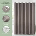 thumbnail image 2 of REGALWOVEN Plaid Textured Shower Curtain Sets, Modern Weighted Bath Curtain with 12 Hooks for Bathroom, Hotel Decor Dark Grey 71"W x 71"L, 2 of 7
