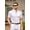 White, variant on Mens Casual Dress Shirt Short Sleeve Button Up Shirts No Collar Collarless Dress Shirts Summer Fitted Shirts