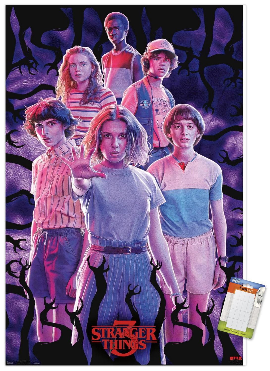 Netflix Stranger Things: Season 3 - Group Wall Poster, 14.725" x 22.375"