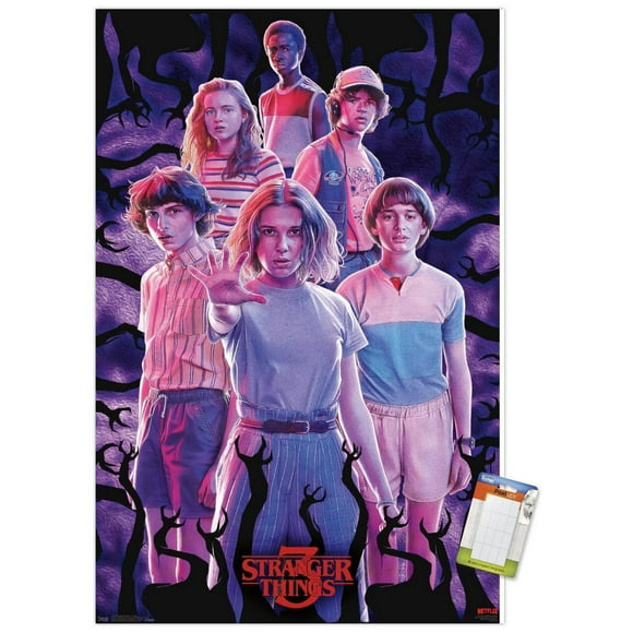 Netflix Stranger Things: Season 3 - Group Wall Poster, 14.725" x 22.375"