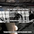 thumbnail image 5 of 0 Degree Adult Sleeping Bag – Black and White Rectangular Cotton Flannel 4-Season Camping Sleeping Bag with Compression Sack, XXL, 5 of 7