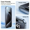 thumbnail image 2 of 9H Hardness 5-Pack iPhone Glass Screen Protector | 9H Hardness, Anti-Fingerprint, Full Coverage Tempered Glass Film with Edge Protection, 2 of 10