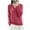Hot Pink, variant on VSSSJ Womens V Neck Sweaters Loose Fit Soft Solid Color Long Sleeve Casual Warm Knit Fall Winter Base Layer Sweater Pullover Tops Black M