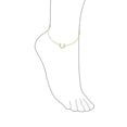 thumbnail image 3 of Bling Jewelry Womens Danity Pave CZ Lucky Charm Horseshoe Anklet Ankle Bracelet Gold Plated Sterling Silver Adjustable, 3 of 5