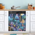 thumbnail image 5 of Fantasy Forest Dishwasher Magnetic Covers Magnet Sticker Kitchen Decor Dishwasher Refrigerator Front Door Covers Decorative Magnetic 23" x 26", 5 of 6