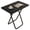 black, variant on LENLN Folding Portable Table, Folding TV Tray Table, Compact Foldable Dining Table 26in Height - Lightweight Easy-Store Table for Small Spaces & Parties