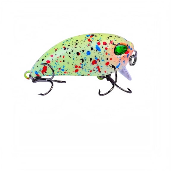MInHoues Floating Crankbait Fishing Lure 2.09", Hard Plastic Imitation Bait for Freshwater Bass and Trout, Topwater Wobbler Tackle for Lake and River Angling