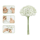 thumbnail image 3 of "30pzs Hojas De Eucalipto Artificial 3 Tipos Con Gypsophila Color Mezclado Belug Verde", 3 of 5