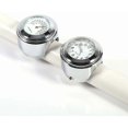 thumbnail image 3 of Motorcycle Handlebar Clock, 7/8" 1" Silver Waterproof Motorcycle Handlebar Watch Motorcycle Handlebar Watch Luminous Clock with Thermometer, 3 of 4