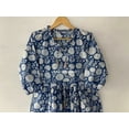 thumbnail image 2 of Block print Dress,Indian Cotton Dress,Kitty Print,Cotton Indian Dress,Handblock Print Dress,Indian Block Print,Indian Dress,Hand Print Dress, 2 of 6