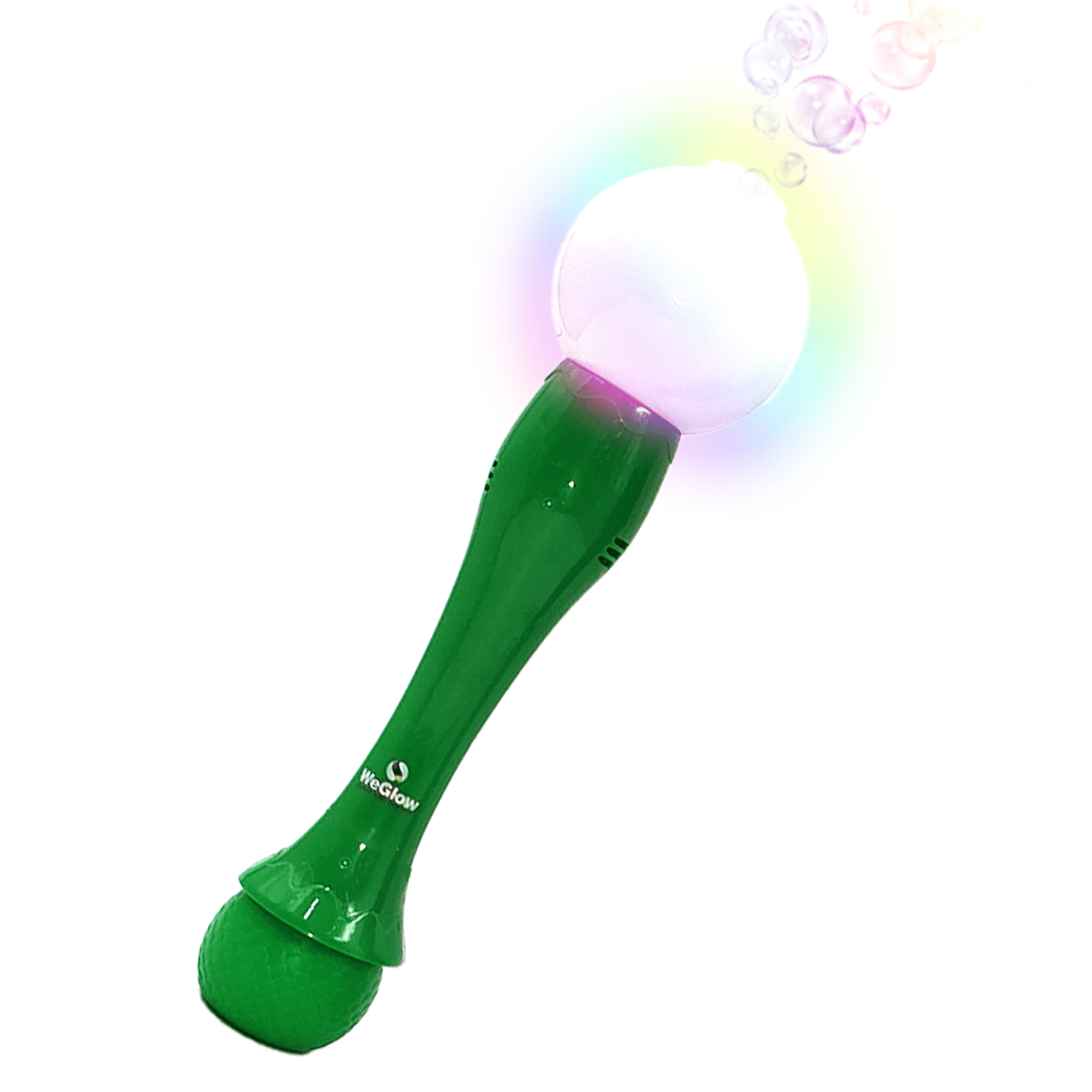 WeGlow Light Up Bubble Wand Green