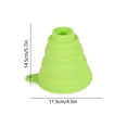 thumbnail image 3 of Funnels for Kitchen Use Filling Bottles,Kitchen Funnels,Foldable Silicone Funnel,5.7IN Collapsible Small & Large Funnels for Kitchen, Water Bottles & Liquid Transfer(Green), 3 of 6
