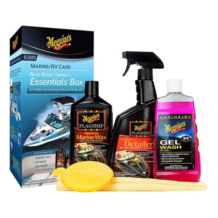 Meguiar's M6385 New Boat Owner's Kit, 1 Pack, Includes exactly what you need to get your newer boat looking its best By (Best Looking Cycling Kits)