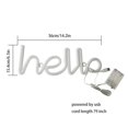 thumbnail image 4 of Neon Word Sign Neon Letter Light Art Led Lumire Dcorative, Enseigne De Chapiteau De Nol/dcoration Murale, Fte D'anniversaire, Chambre D'enfant, Salon. Afortunado Sencillez, 4 of 5