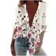 thumbnail image 1 of Blusa informal para mujer, cuello redondo, manga larga, estampado, camisa suelta, tops, botones, cárdigan Pompotops FGAJ6848, 1 of 1