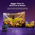 thumbnail image 4 of Roku TV Projector, HAPPRUN Smart Projector with Wifi and Bluetooth, Roku TV Built-in, DoIby Audio, Portable Mini Projector Compatible with Google Home & Apple Home, Movie Projector for Outdoor, 4 of 10