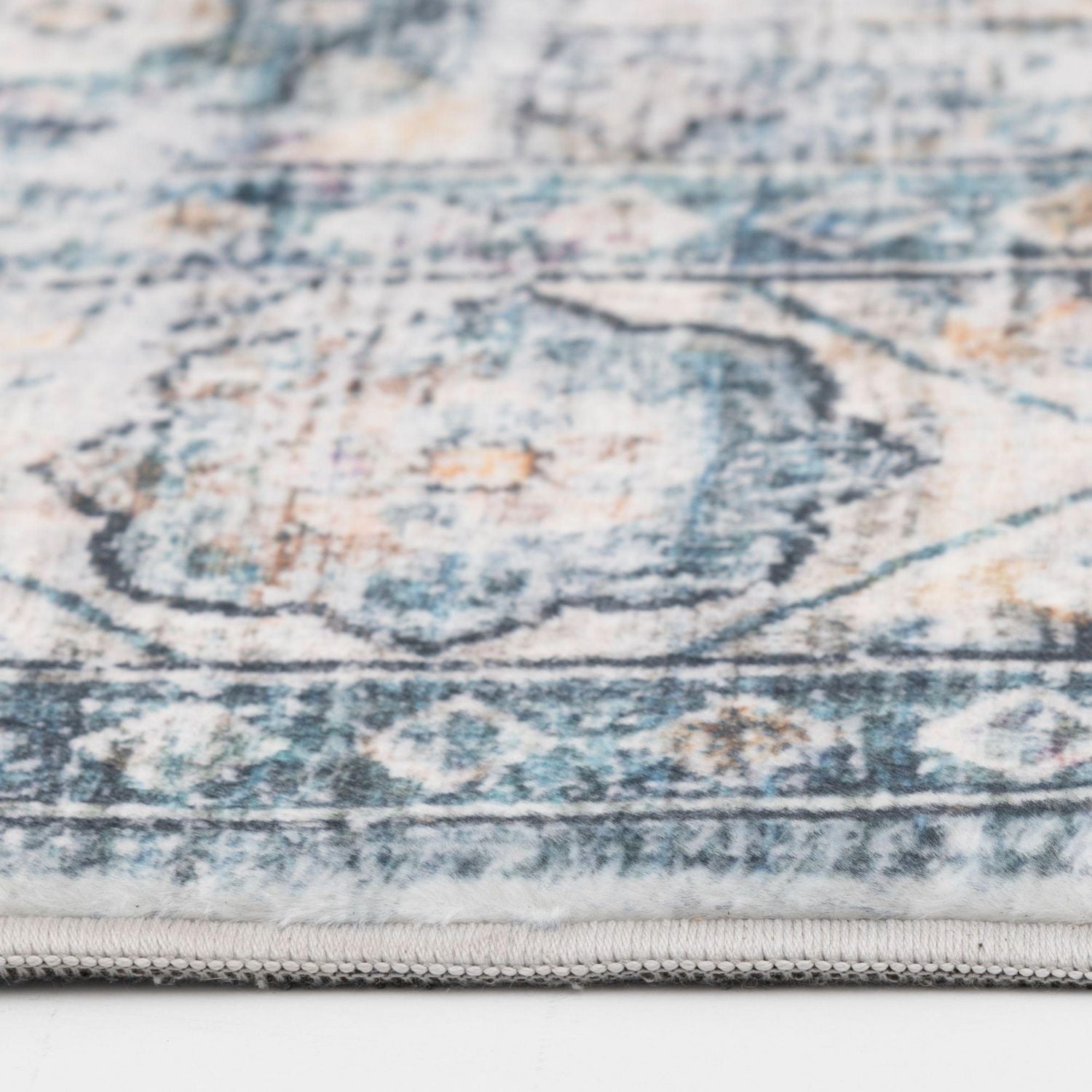 Banburry Blue and Ivory Woven Area Rug