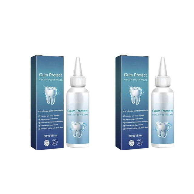 Pasta de dientes blanqueadora, 2 unidades, pasta de dientes reparadora, repara encías inflamadas, limpia manchas, blanquea los dientes, cuidado bucal, 90 ml.