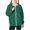 #007-Army Green, variant on AUNVITO Windbreaker Jacket Loose Fit for Boys & Girls 5-15Y French Terry Stand Collar Winter Coat with Pockets Solid Color Casual Outdoor Wear