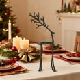 thumbnail image 5 of Christmas Decorations-Reindeer Christmas Decor Deer Tabletop Decoration, Black Reindeer Statues - Xmas Figurines - Elegant Indoor Holiday Decor - Table Centerpieces - Ideal for Living Room, 5 of 8