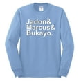 thumbnail image 2 of Wild Bobby, Jadon & Marcus & Bukayo, Sports, Men Long Sleeve Shirt, Light Blue, X-Large, 2 of 5