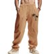thumbnail image 1 of Ceisia Men's Trendy Solid Color Gift Elastic Drawstring Waist Straight Casual Trousers with Pockets, 1 of 9