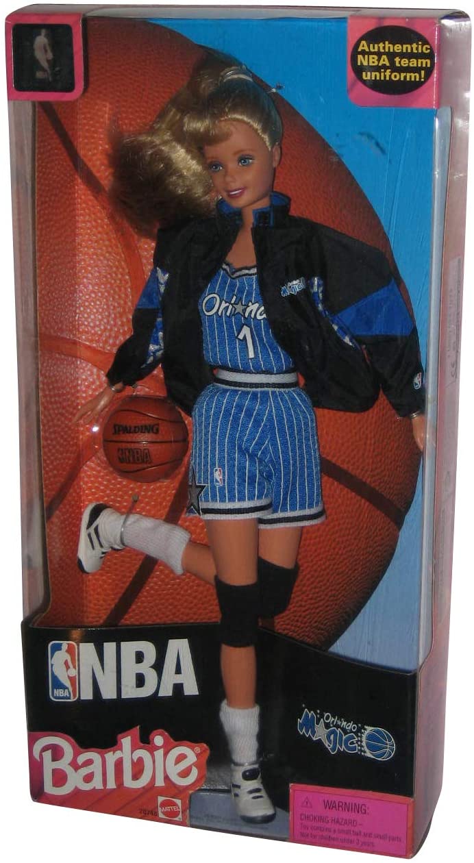 vaccinatie Ooit Strippen NBA Barbie Doll Orlando Magic 1998 Mattel #20748 - Walmart.com