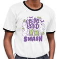thumbnail image 2 of Graveyard Smash Ringer Tee Shirt Unisex Large White/Black, 2 of 5