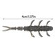 thumbnail image 3 of Soft Baits 4cm Swimbaits Mini Fishing Lures Wobblers for Trout Fishing Artificial Baits Split Tail Lures Fishing Tackle White, 3 of 4