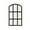 Black, variant on Lipstore Arched Window Pane Mirror Imitation Window Mirror Wall Mounted Decorative Mirror Brown