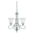 thumbnail image 2 of Thomas Lighting-SL811378-Elipse - Three Light Chandelier  Brushed Nickel Finish with Swirl Alabaster, 2 of 3