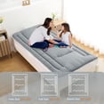 thumbnail image 3 of Kojooin Colchón de Piso, Colchón Plegable, Colchoneta para Dormir de Estilo Japonés, Colchón Enrollable para Acampar, Apartamento de Viaje, Colchón Tatami Portátil para Niños, 3 of 7