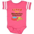 thumbnail image 3 of Inktastic Rhodesian Ridgeback Loved by a (dog Breed) Boys or Girls Baby Bodysuit, 3 of 5