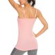 thumbnail image 4 of Txlixc - Camiseta sin mangas básica para mujer, con tirantes finos, camisetas interiores ajustables para yoga Txlixc Moda, 4 of 7