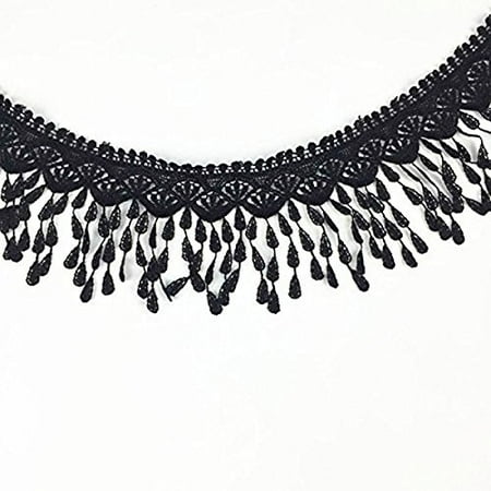 - PIXNOR Tassels Lace Trim Edging Trim Applique DIY Ribbon Wedding Sewing Craft 3 Yard