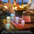 thumbnail image 4 of Yayeee Flameless Candles with Remote Flickering Battery Operated Multi Color Changing, Abstract Wavy Landscape, 4 of 7