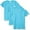 Aqua, variant on Girls' Sportswear Fine Jersey Longer Length T-Shirt (3 Pack)
