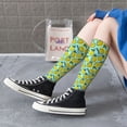 thumbnail image 6 of Picia Women Crew Soft Moisture-wicking Socks Lemon1 Pattern Design Cotton Socks, One Size fit All, 6 of 9