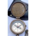 thumbnail image 4 of Trust in The Lord for Hiking Camping Brass Pocket Compass with Leather Case, 4 of 6