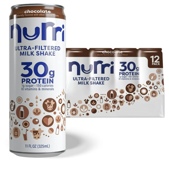 Nurri 30g Protein Chocolate Milk Shake 11 fl. oz., 12 pk.