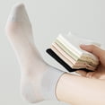 thumbnail image 4 of Yifymode Mesh Ankle Socks, Thin Breathable Solid Casual Socks Back to School Daily Essentials for Women, Moisture Wicking Light Campus Socks, 4 of 4