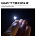 thumbnail image 4 of SHINYPASING 4pcs Tiny Sconce Light Luminous ABS Warm Yellow Light for Miniature Hobbyists, 4 of 8